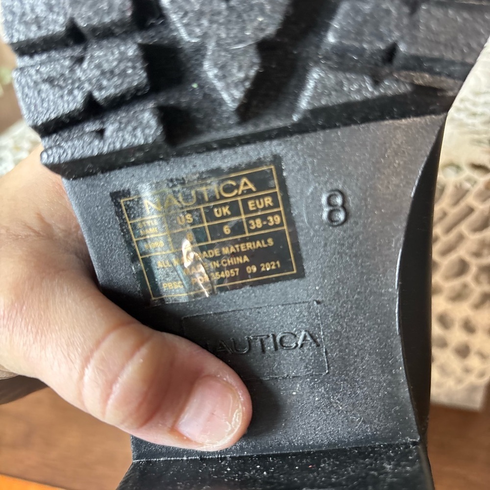 Nautica Black Women's Ankle Rain Boots - Picture 4 of 5